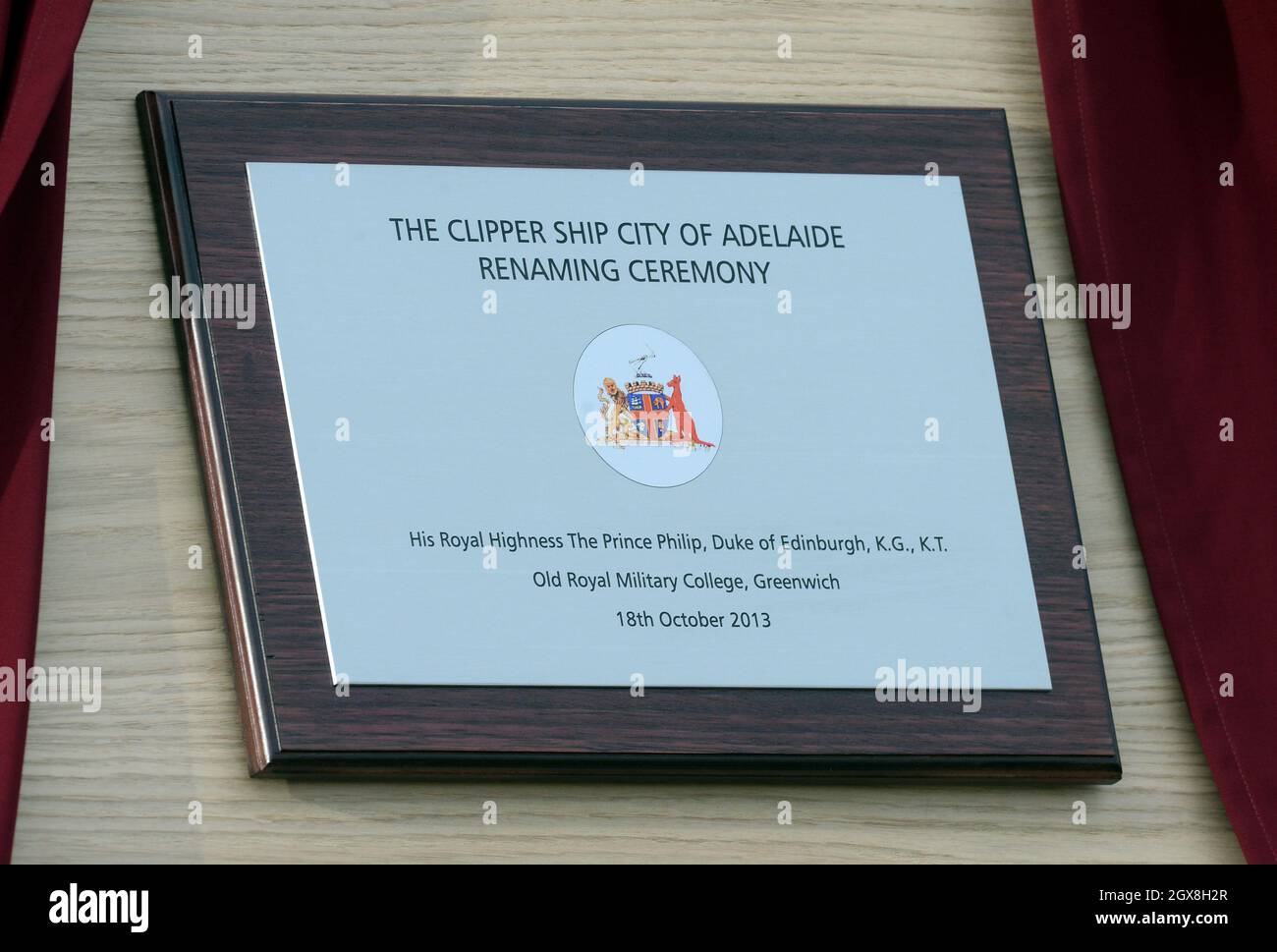 Il Principe Filippo, Duca di Edimburgo, partecipa alla cerimonia di ridenominazione della nave Clipper "la Città di Adelaide" presso l'Old Royal Naval College di Greenwich. Foto Stock