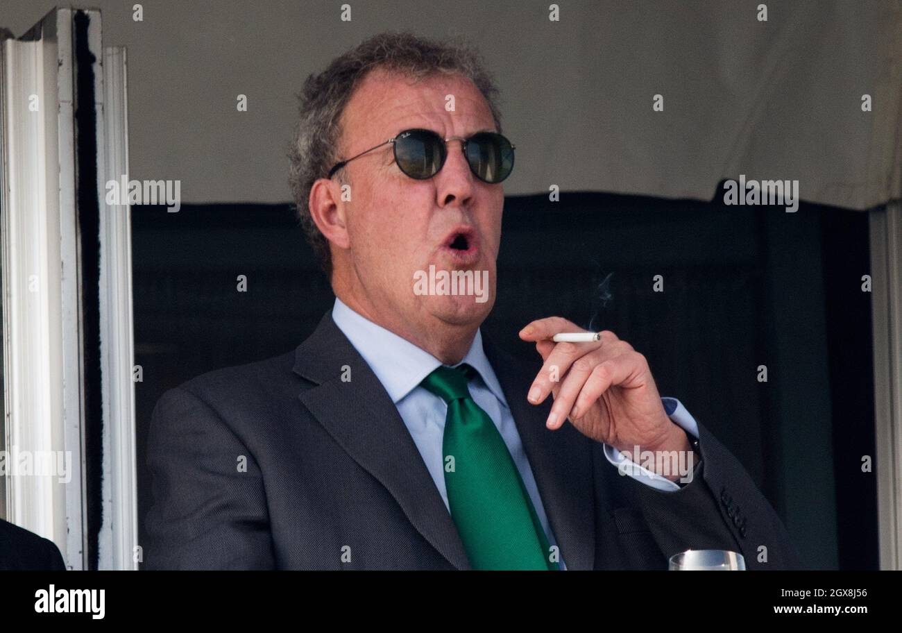 Jeremy Clarkson partecipa alla Gold Cup Day al Cheltenham Festival il 14 marzo 2014 Foto Stock