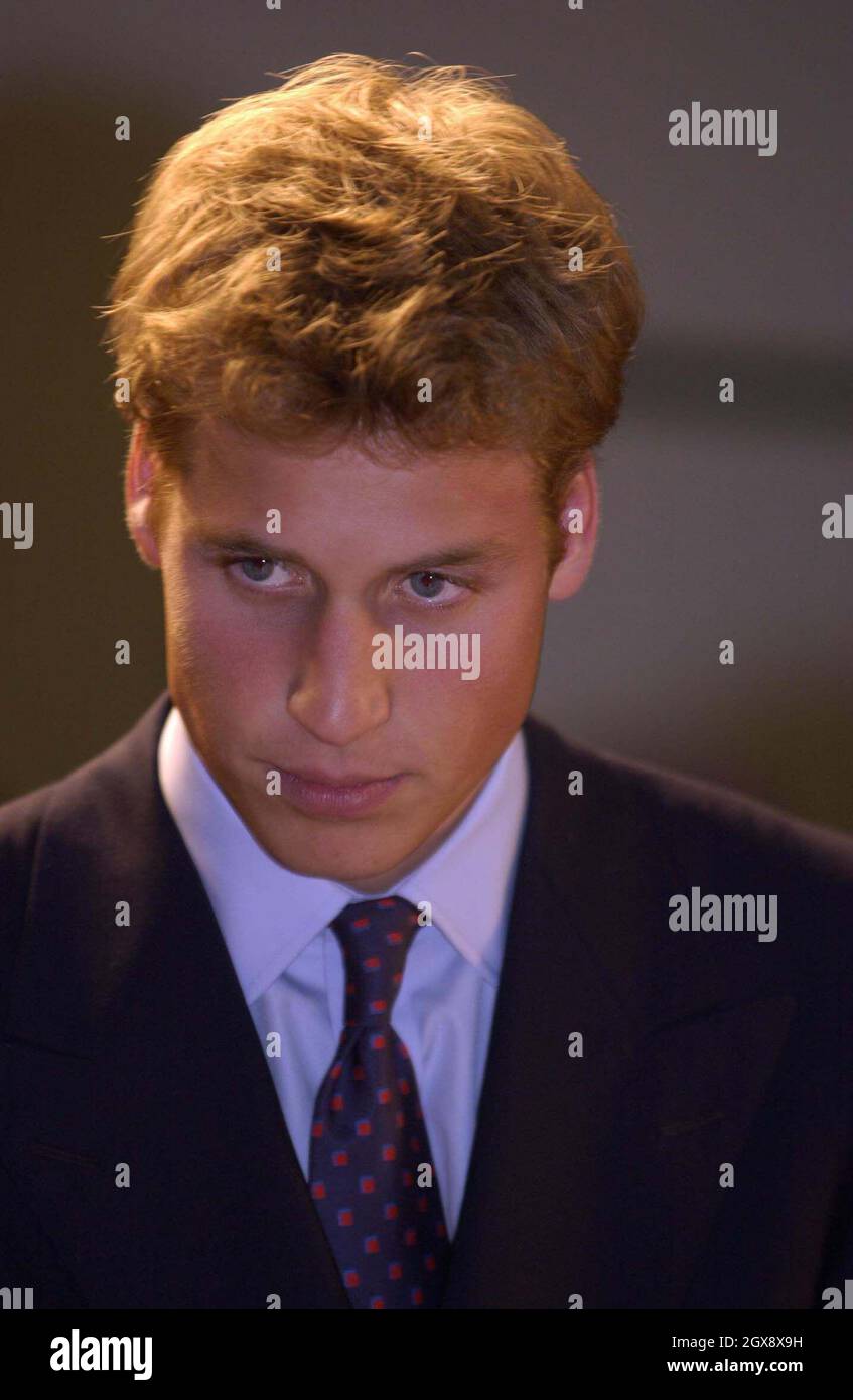 Principe Guglielmo in Scozia, settembre 2001. Foto. Anwar Hussein Foto Stock