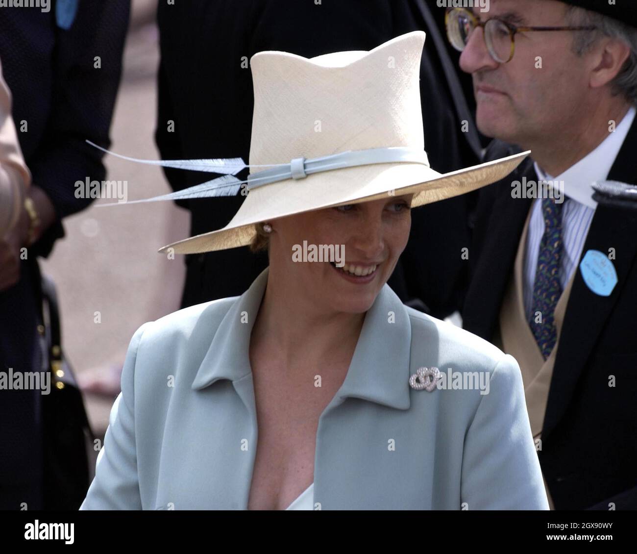 La contessa di Wessex, Sophie Rhys-Jones, il giorno di apertura del Royal Ascot. Headshot, royalty, cappelli. Foto Stock