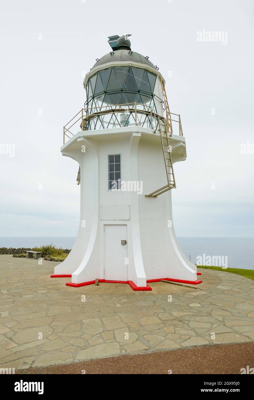 Il faro di Cape Reinga a North Island a New Zelanda Foto Stock