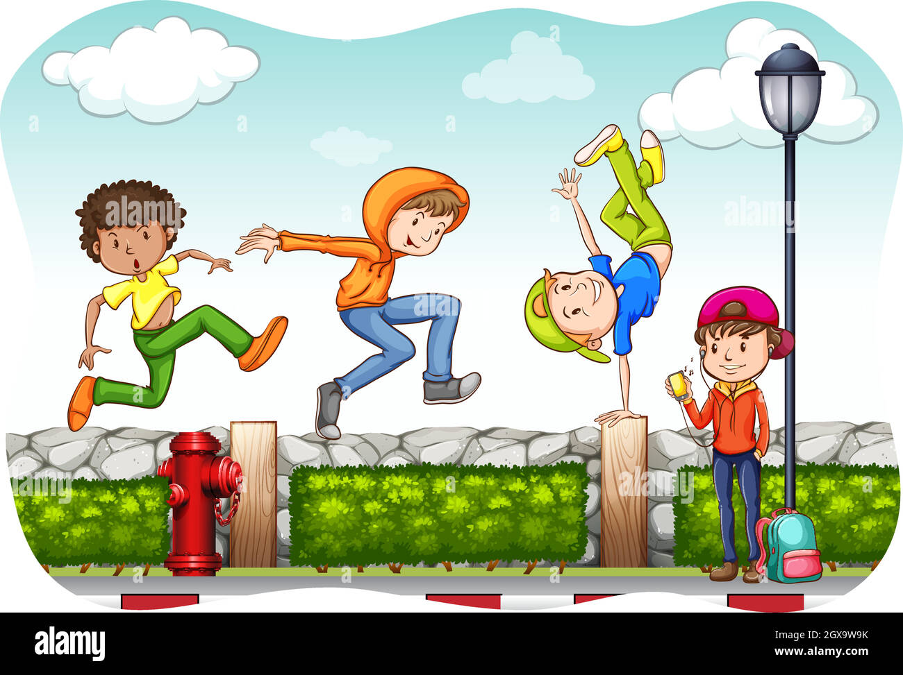 Bambini Illustrazione Vettoriale