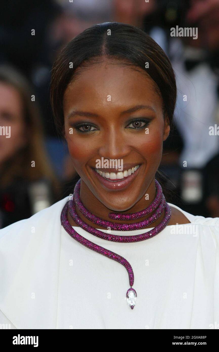 Naomi Campbell alla prima dei Ladykillers, parte del Festival del Cinema di Cannes 2004. Doug Peters/allactiondigital Foto Stock