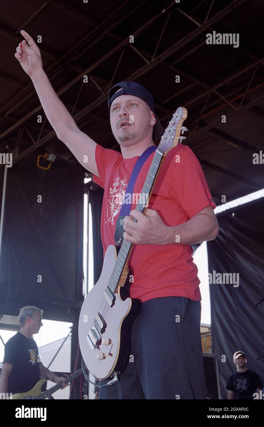 I Vandals si esibiscono come parte del Warped Tour al Thunderbird Stadium di Vancouver, Canada. Foto Stock