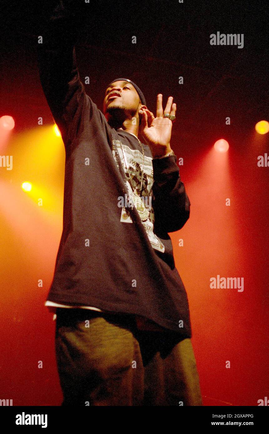 Lloyd Banks of G-Unit si esibisce da solo nella sala da ballo Commodore di Vancouver. Foto Stock