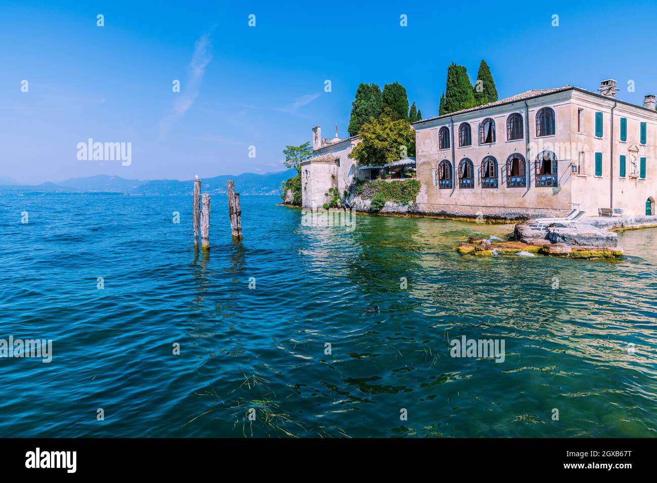 Punta San Vigilio, incanto sul Lago di Garda Foto Stock