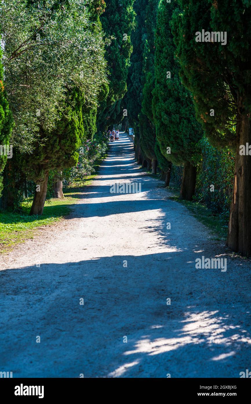 Punta San Vigilio, incanto sul Lago di Garda Foto Stock