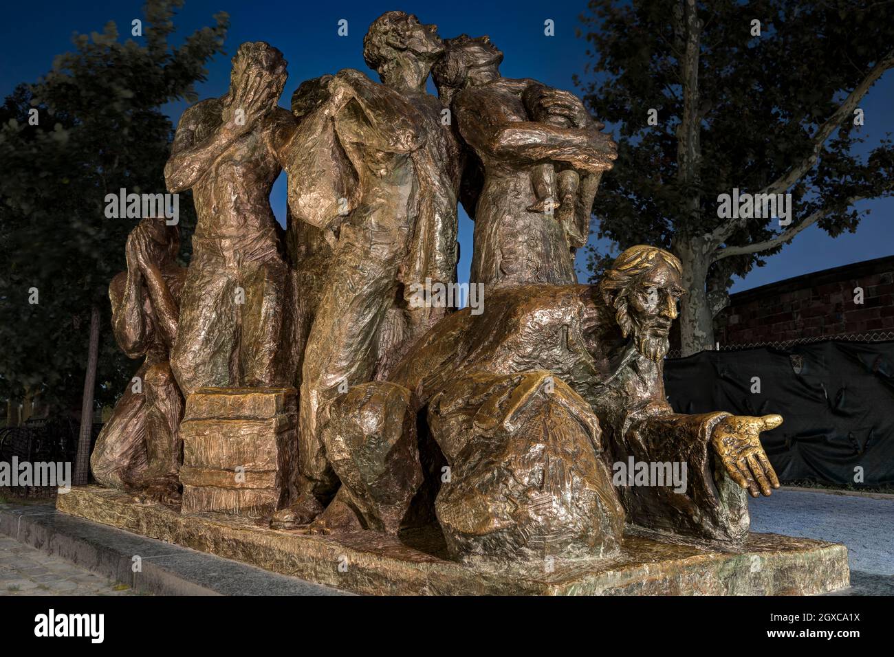 "Gli immigrati, 1973" a Battery Park, New York City, USA Foto Stock