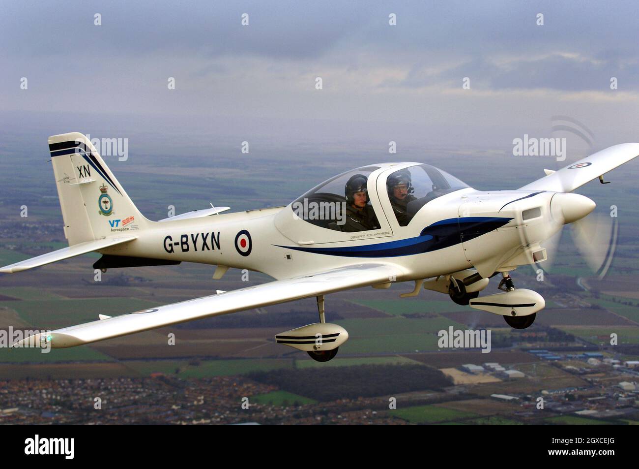 I treni di volo Prince William alla RAF Cranwell, vicino a Sleaford il 14 gennaio 2008 Foto Stock