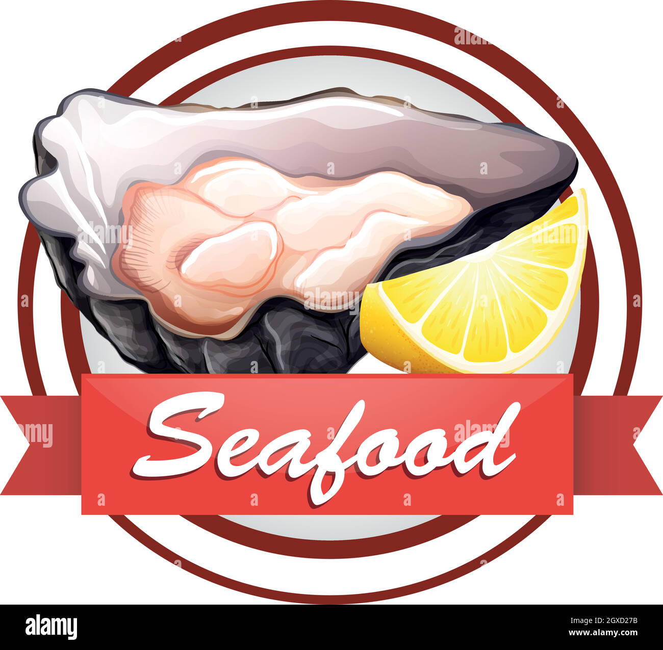 Oyster Illustrazione Vettoriale