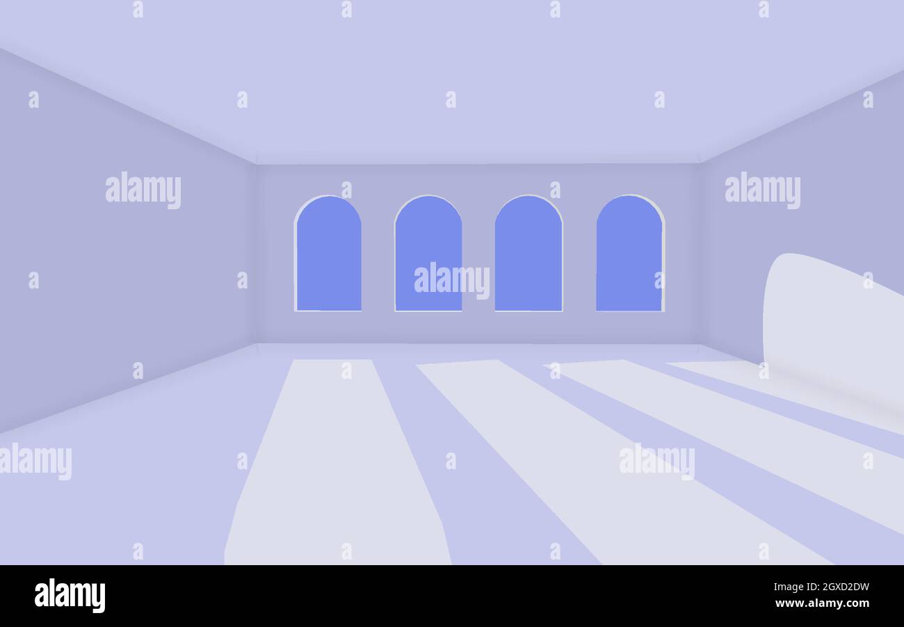 Spazio vuoto con immagine vettoriale finestra. EPS 10. Illustrazione Vettoriale