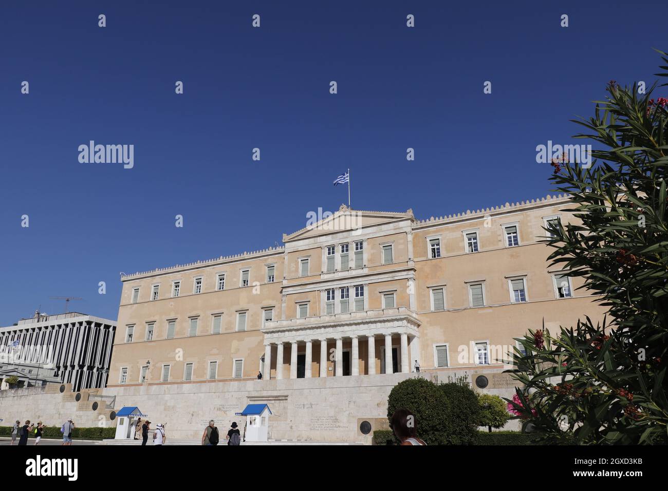 Edificio del Parlamento greco Foto Stock