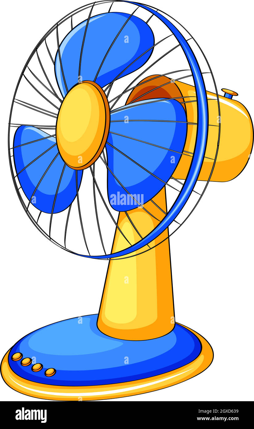 Chiudere la ventola elettronica Illustrazione Vettoriale