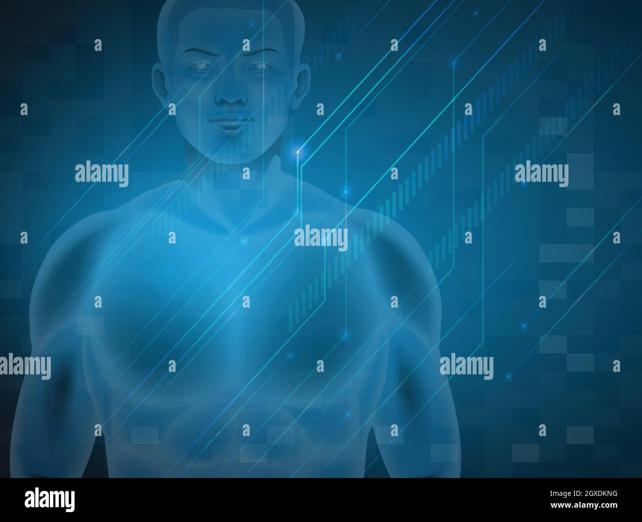 DNA umano Illustrazione Vettoriale