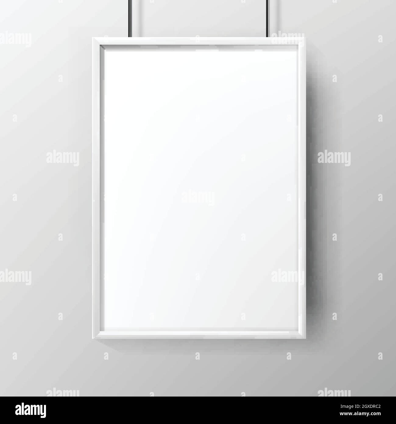 Poster vuoto Pubblicità carta con vettore cornice Illustrazione Vettoriale