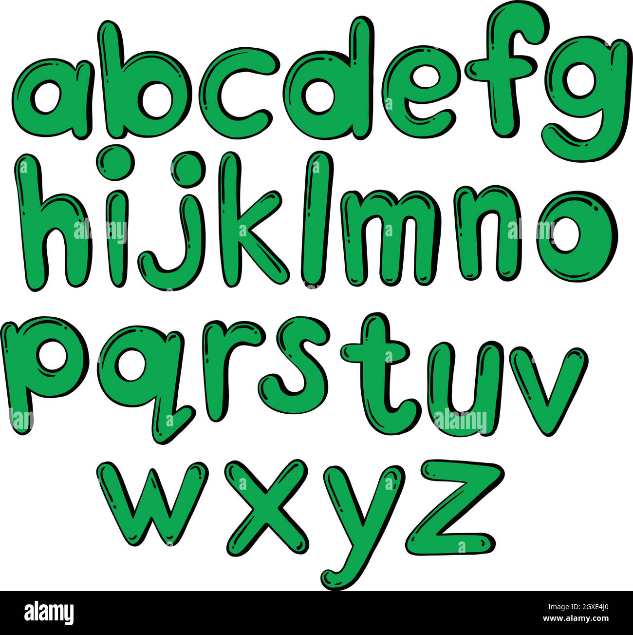 Lettere dell'alfabeto Illustrazione Vettoriale