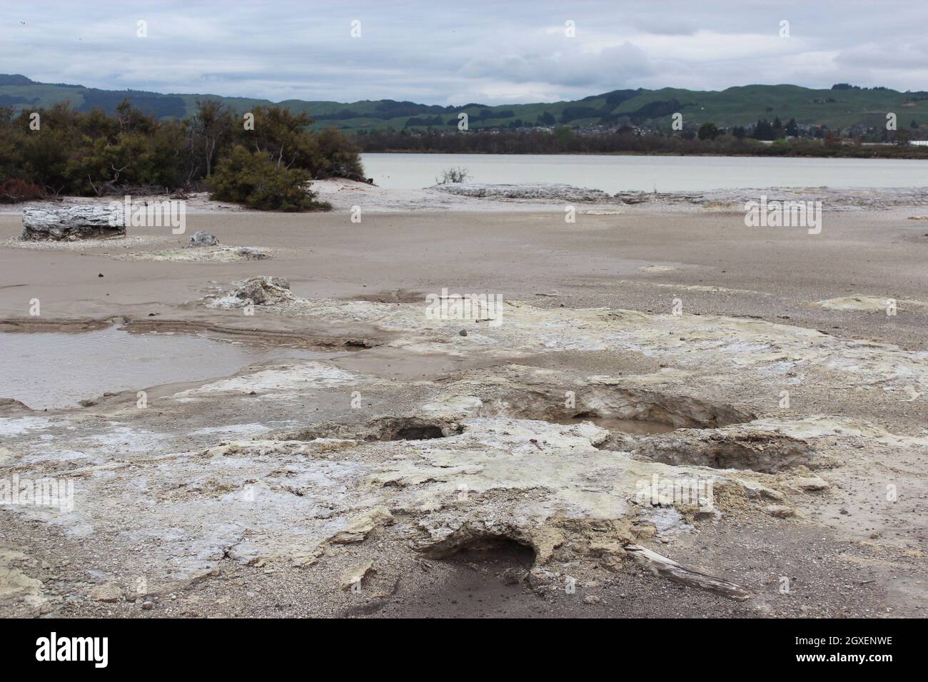 Lago Rotorua. Nuova Zelanda. 20 Sep 2011 Foto Stock