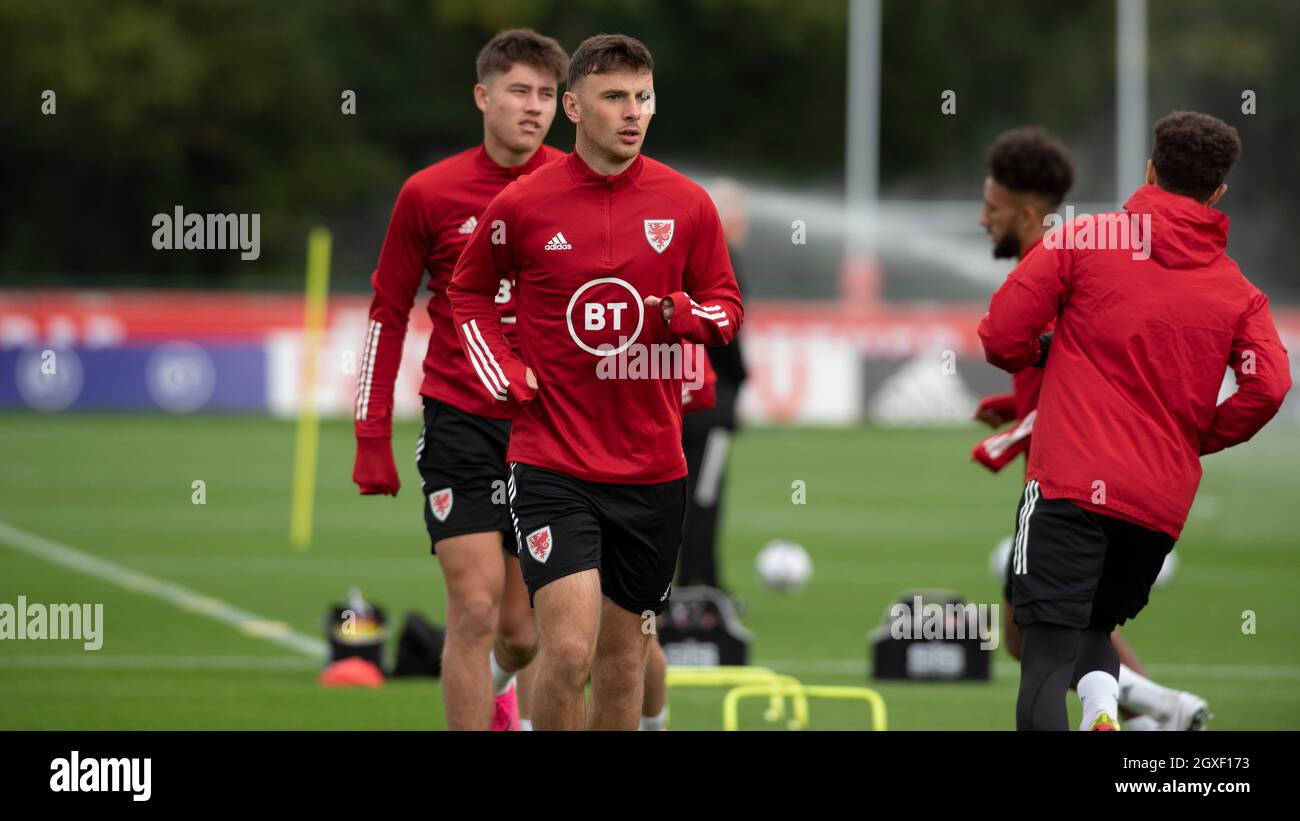 2021-10-05, Wales Football Training Session, vale of Glamorgan (Credit Pic: Andrew Dowling) Credit: Andrew Dowling/Alamy Live News Foto Stock 2021-10-05, Wales Football Training Session, vale of Glamorgan (Credit Pic: Andrew Dowling) Credit: Andrew Dowling/Alamy Live News Foto Stock