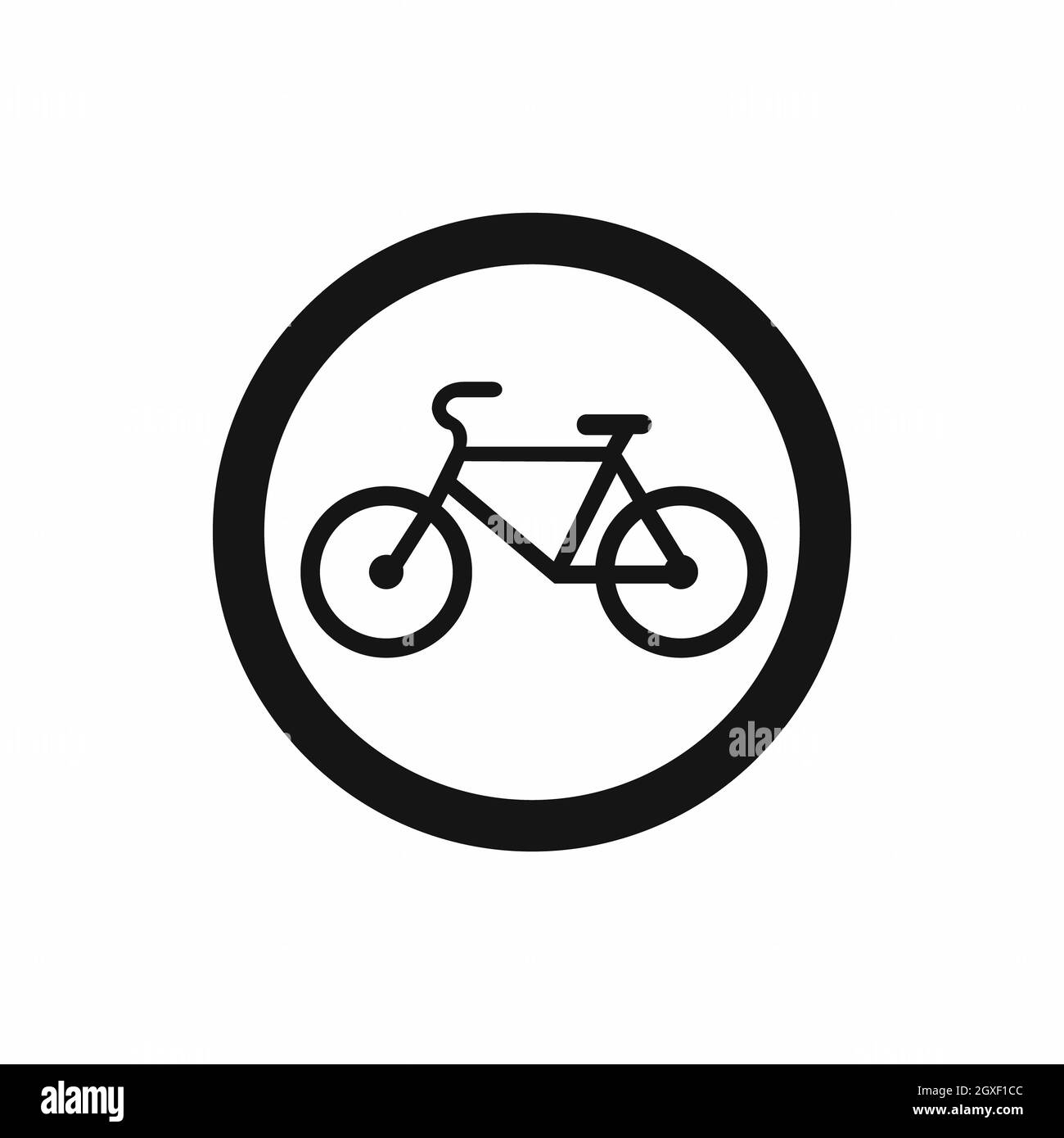 Segno di divieto di biciclette Immagini senza sfondo e Foto Stock ritagliate - Alamy