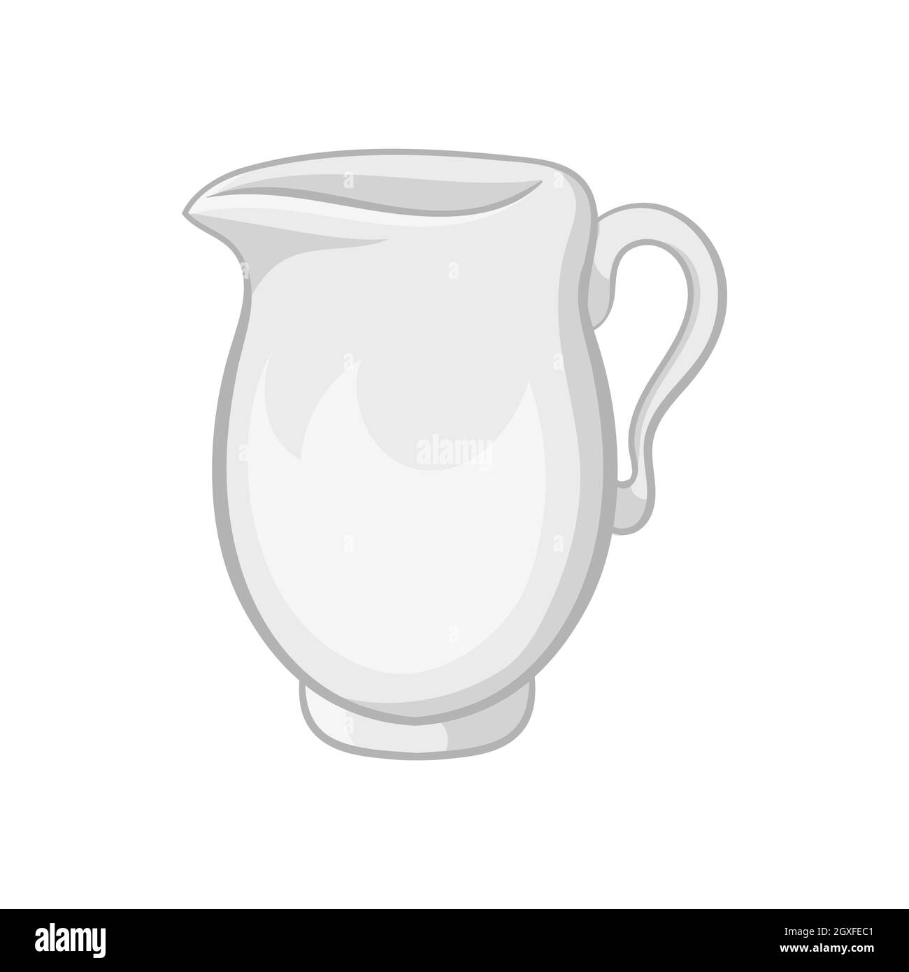 Brocca del latte icona in stile cartoon su sfondo bianco Foto Stock
