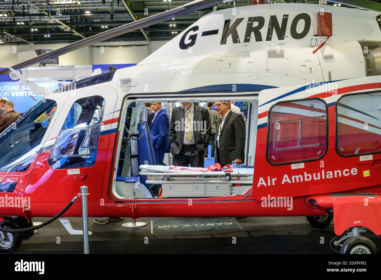 Excel, Londra, Regno Unito. 5 ottobre 2021. Il più grande evento VTOL and Commercial UAV del Regno Unito si svolge il 5-6 ottobre presso Excel con oltre 300 espositori e alla presenza di acquirenti importanti. Credit: Malcolm Park/Alamy Live News Foto Stock