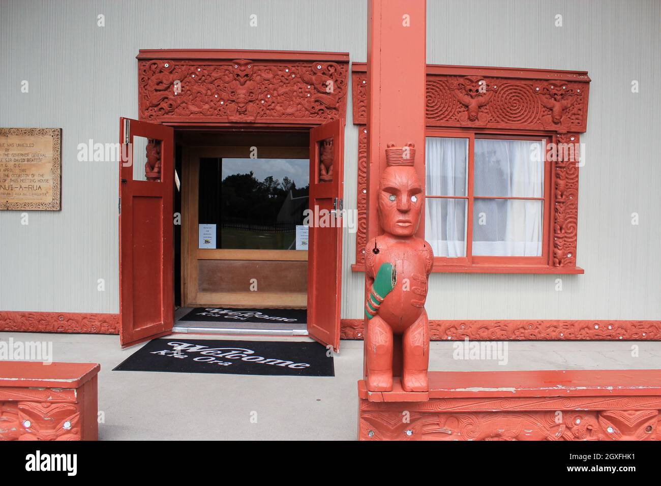 Maori culturali e artigianali. Rotorua. Nuova Zelanda. 16 Nov 2011 Foto Stock