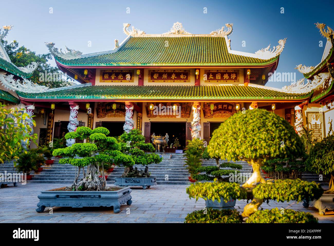 Tempio buddista di Sơn Trà Foto Stock