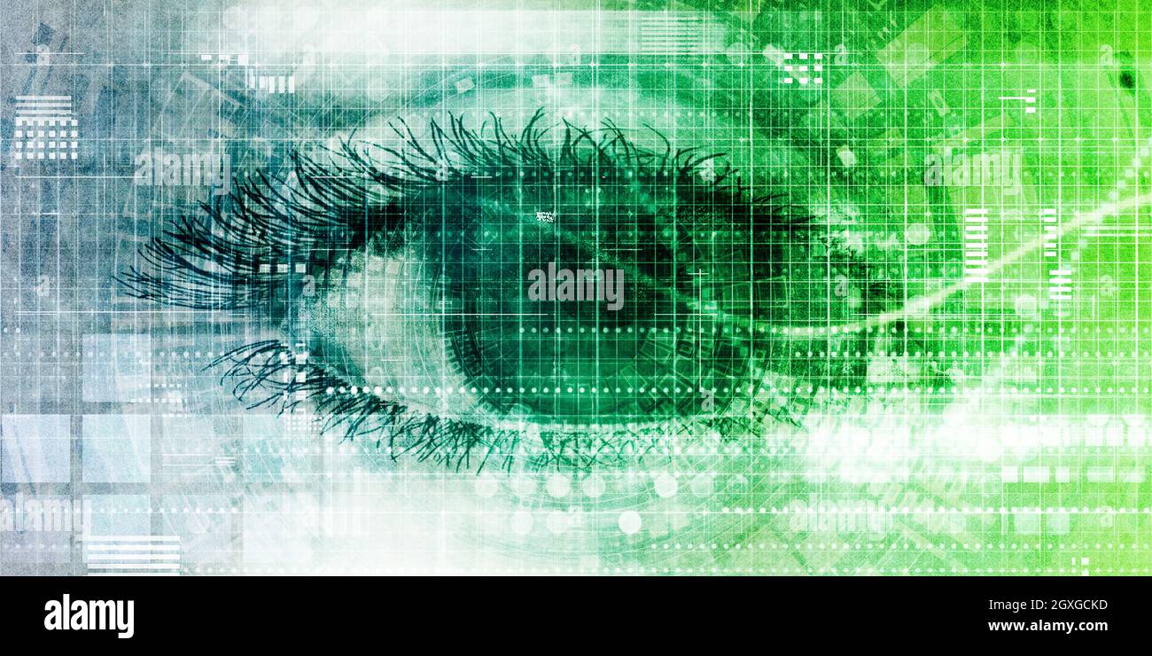Sistema integrato come un Business Technology concetto sfondo Foto Stock