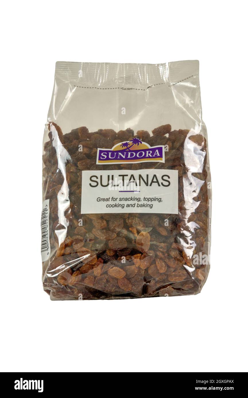 Un impaccato di sultanina di Sundora. Foto Stock