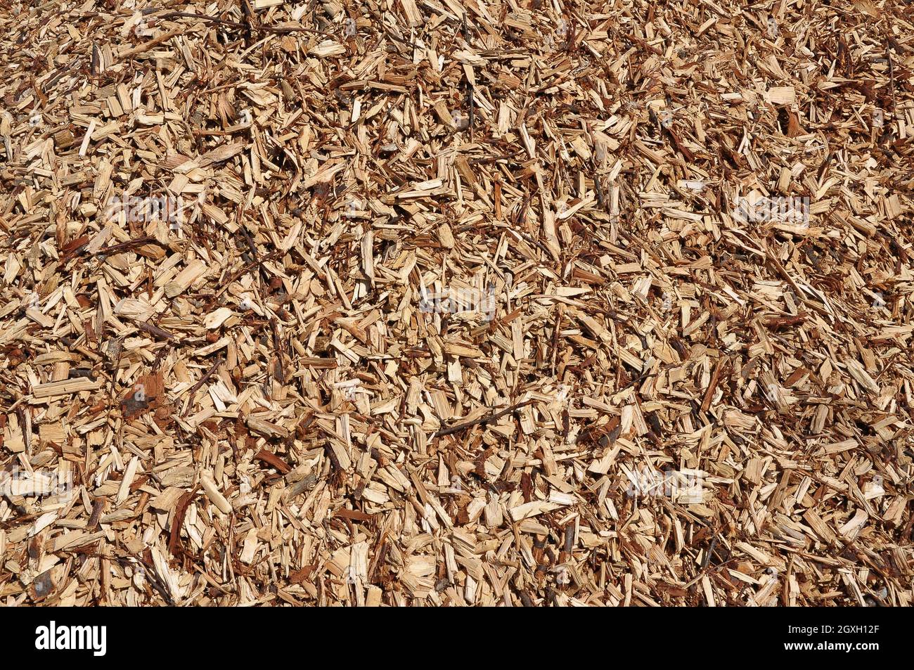 Marrone trucioli di legno come sfondo Foto Stock