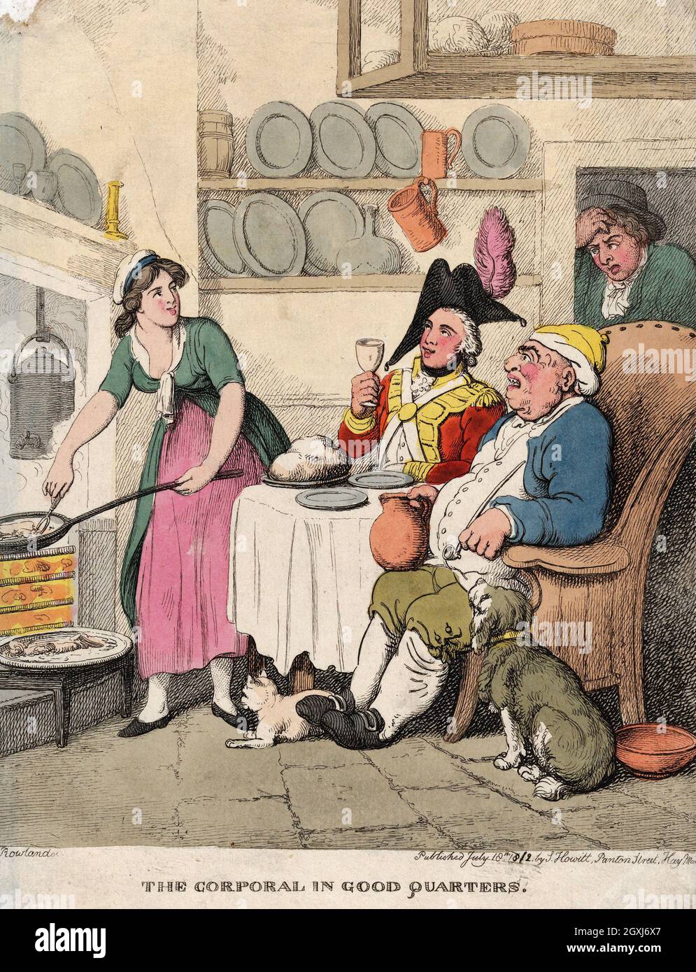 Artista: Thomas Rowlandson (1756-1827) artista e caricaturista inglese dell'epoca georgiana. Osservatore sociale, è stato un artista prolifico e tipografo. Credit: Thomas Rowlandson/Alamy Foto Stock