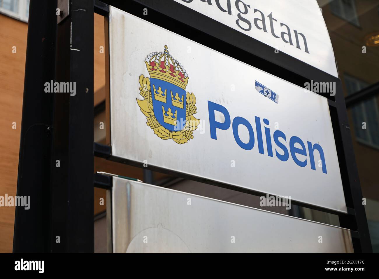 Stazione di polizia a Linköping, Svezia. Foto Stock