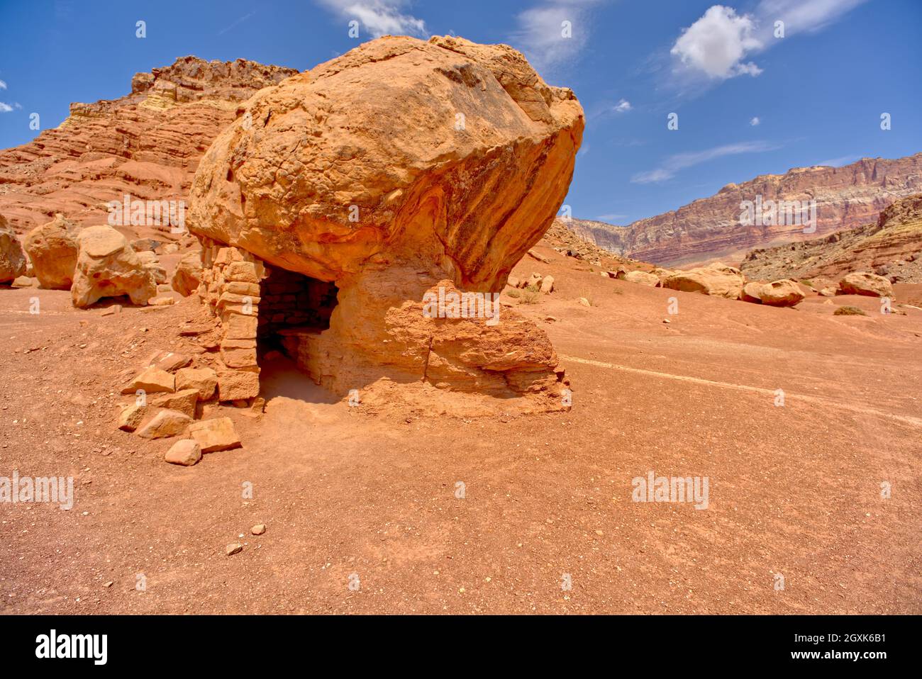 Pioneer Ruins of House Rock, Vermilion Cliffs National Monument, Coconino County, Arizona, USA Foto Stock