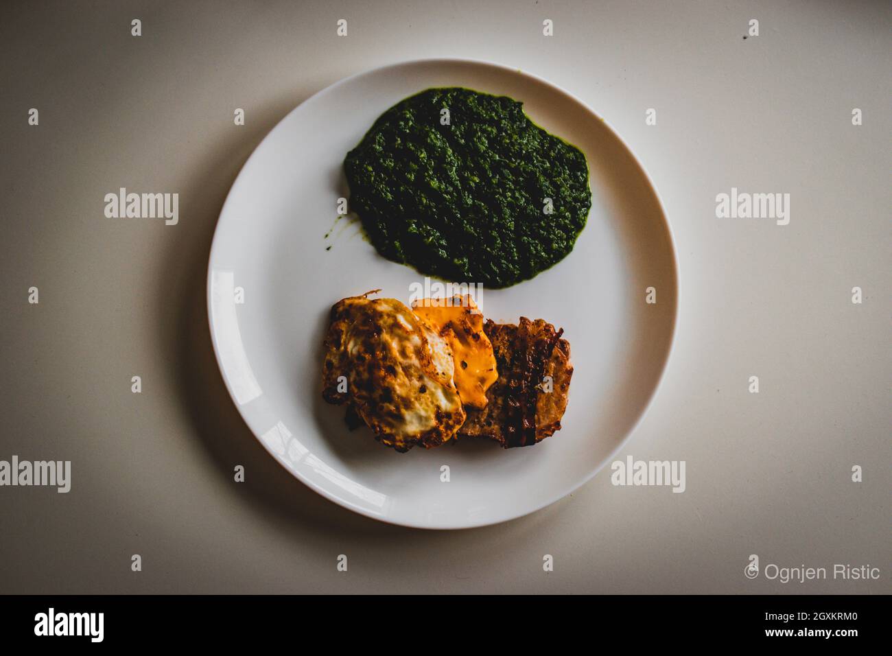 Cibo era gustoso Foto Stock