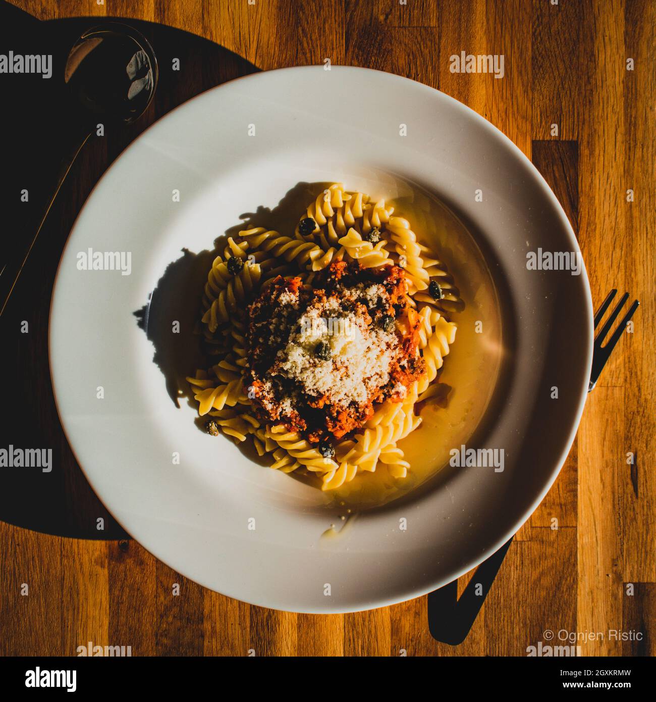 Cibo era gustoso Foto Stock