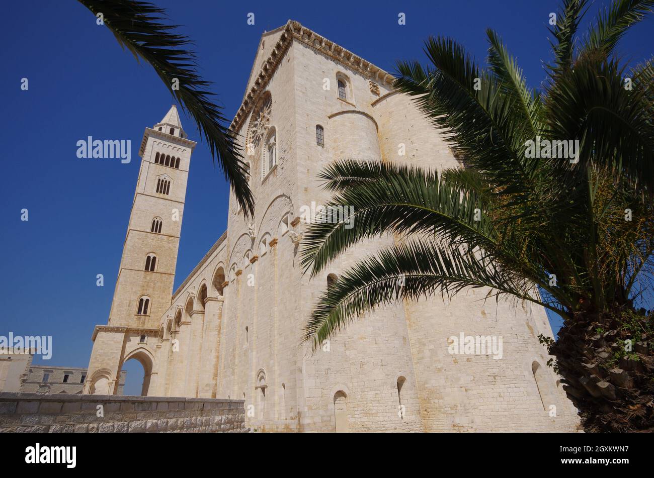 La Cattedrale di Trani è la più alta espressione dello stile romanico pugliese - Trani - Italia Foto Stock