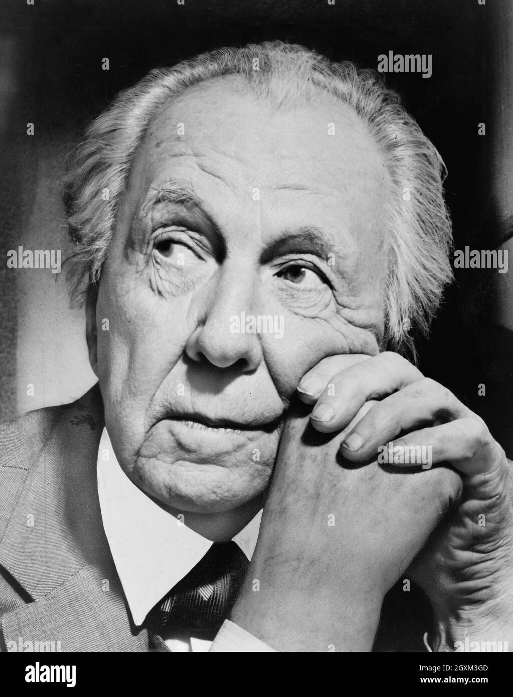 Ritratto Di Frank Lloyd Wright Foto Stock