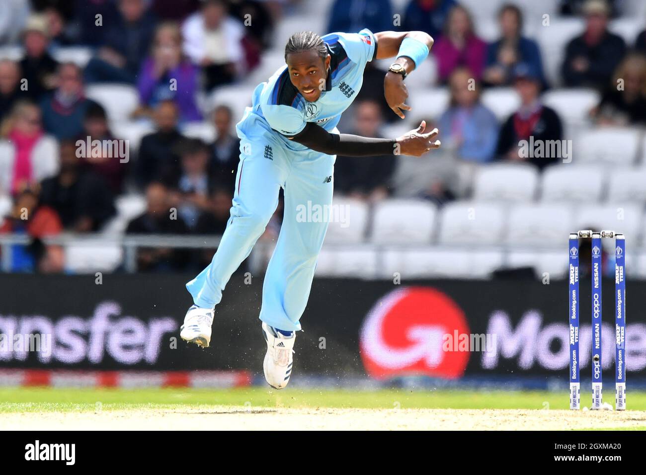 Inghilterra Jofra Archer Bowls Foto Stock