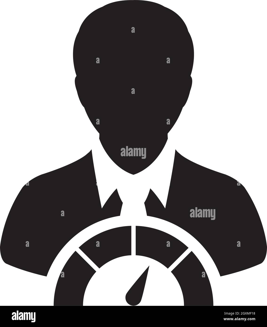 Social credit icona segno metro vettore uomo utente persona profilo avatar simbolo per in un glifo pittogramma illustrazione Illustrazione Vettoriale