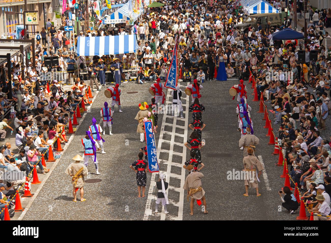 Sfilata di strada vicino a Tokyo, Giappone Foto Stock