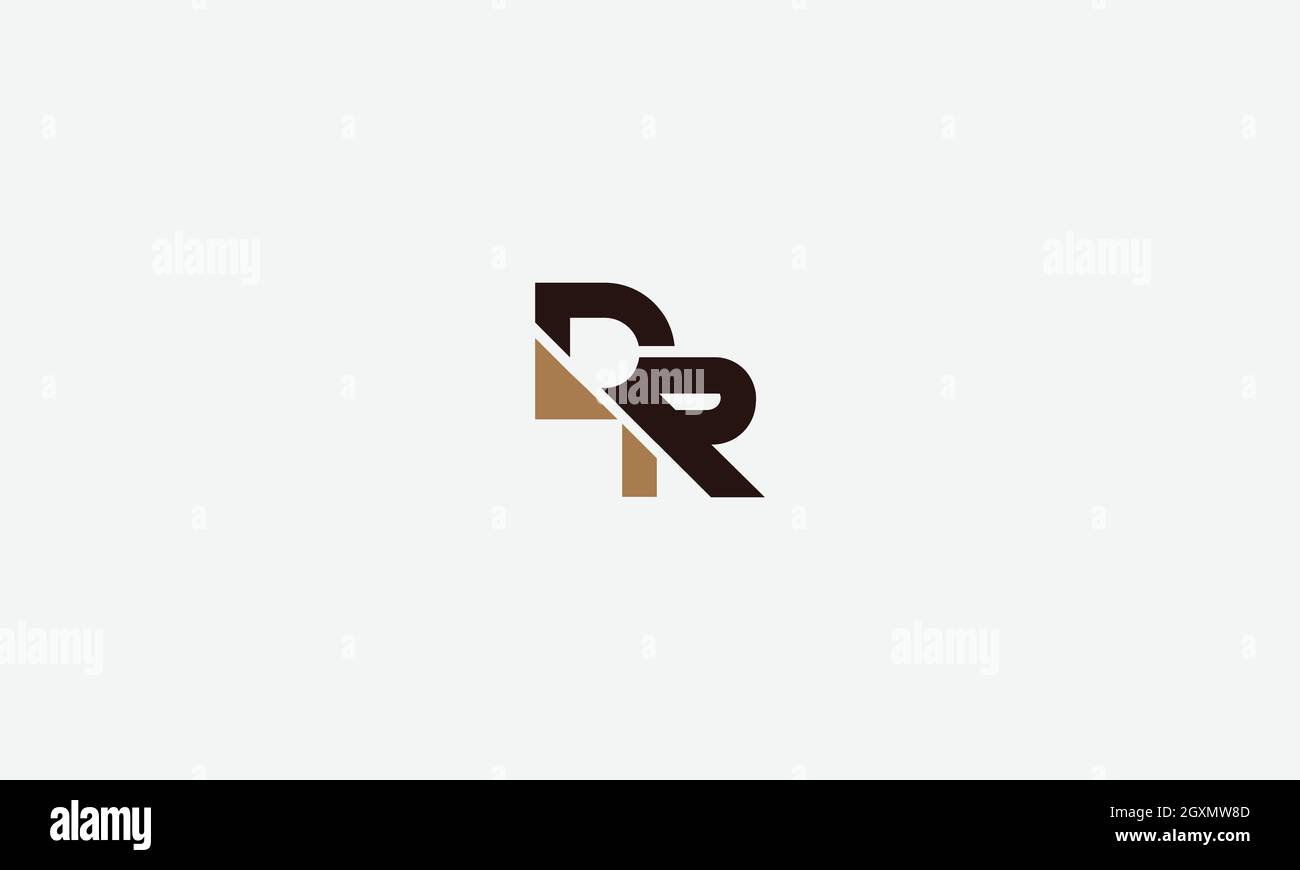 Design con logo DR o RD con spazio negativo Illustrazione Vettoriale