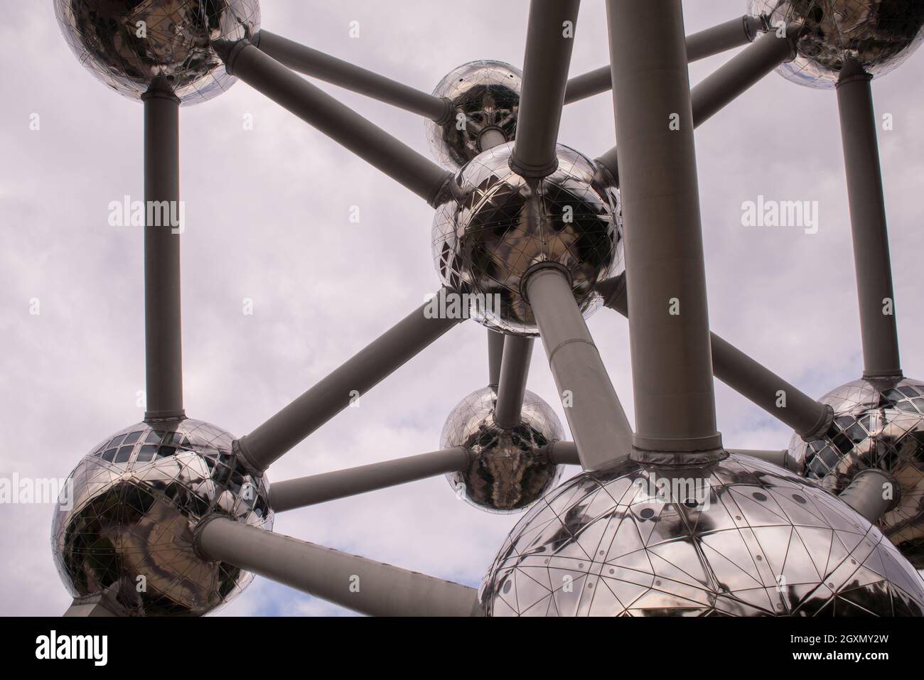 Immagine del Atomium di Bruxelles Foto Stock
