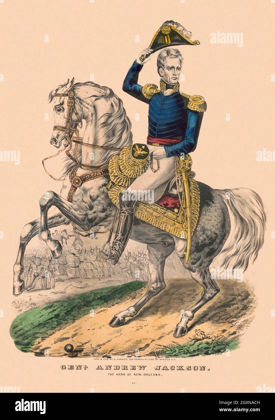 Genl. Andrew Jackson: l'eroe di New Orleans Foto Stock