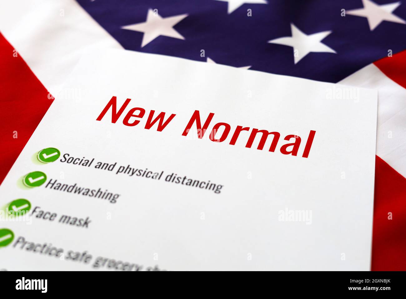 Nuovo normale dovuto Coronavirus epidemia Medical Test Foto Stock
