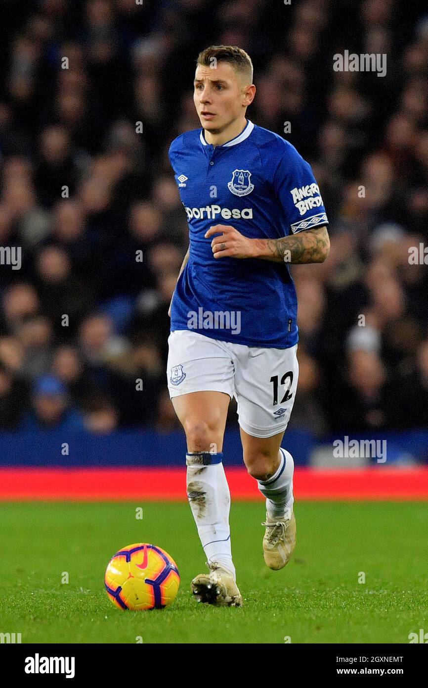 Everton's Lucas Digne Foto Stock