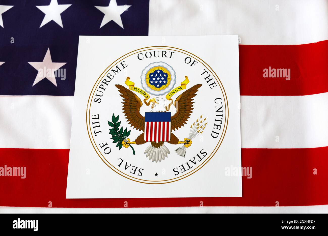 Logo Sigillo della Corte Suprema degli Stati Uniti Foto Stock