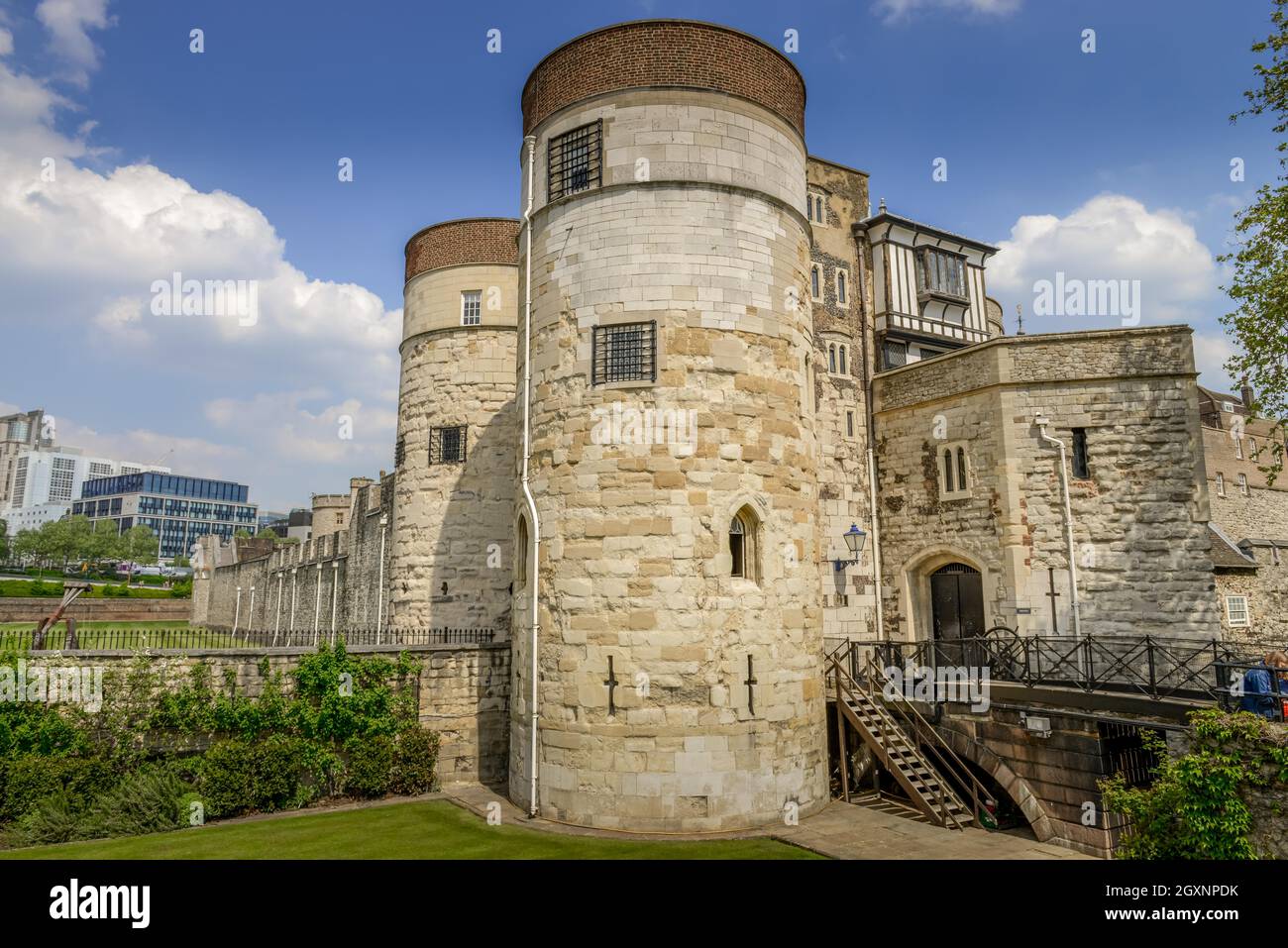 Byward Tower, Tower of London, Londra, Inghilterra, Regno Unito Foto Stock