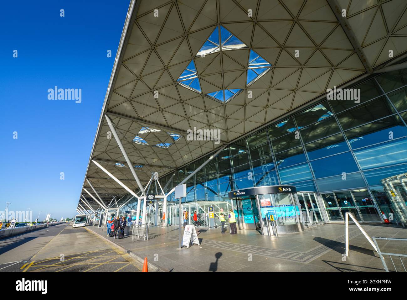 Aeroporto di Stansted, Londra, Inghilterra, Regno Unito Foto Stock