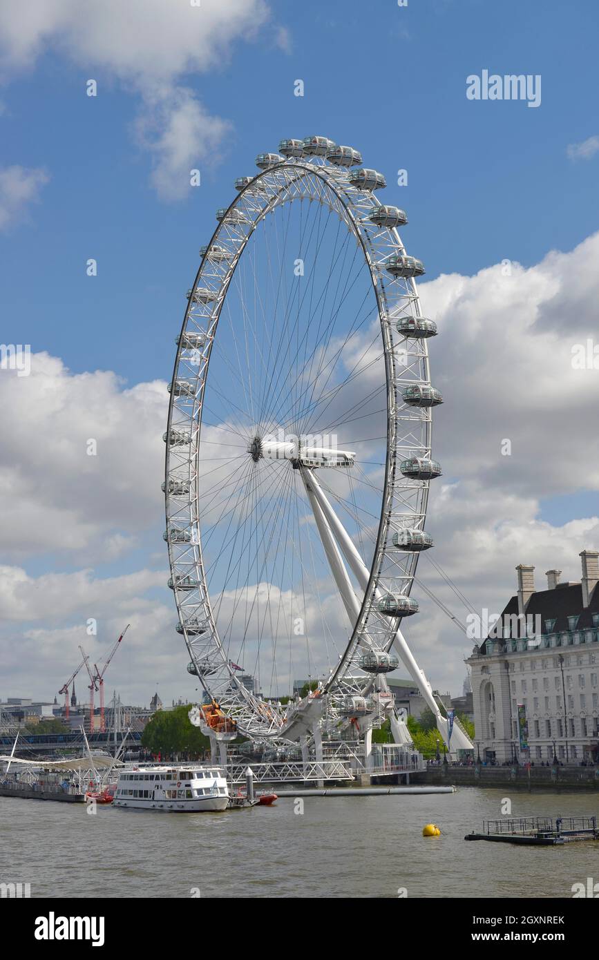 London Eye, London, England, Regno Unito Foto Stock