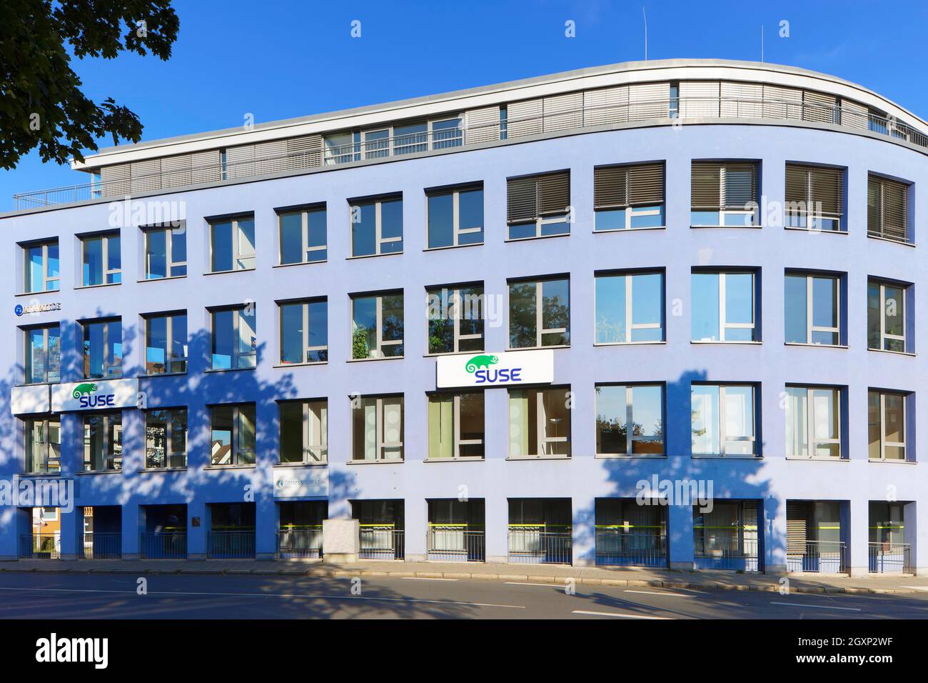Sede centrale, SUSE Software Solutions Germany GmbH, Software Developer, Linux, Service Provider, Maxfeldstr. 5, Norimberga, Medio Franconia Foto Stock